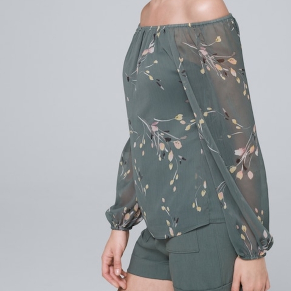 NWT xxs WHBM Off Shoulder Blouse - Picture 2 of 9